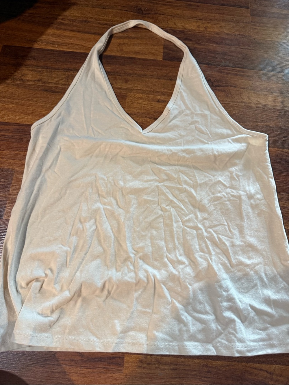 Women’s Cream Halter V-Neck Tank Top Size XXL Universal Thread